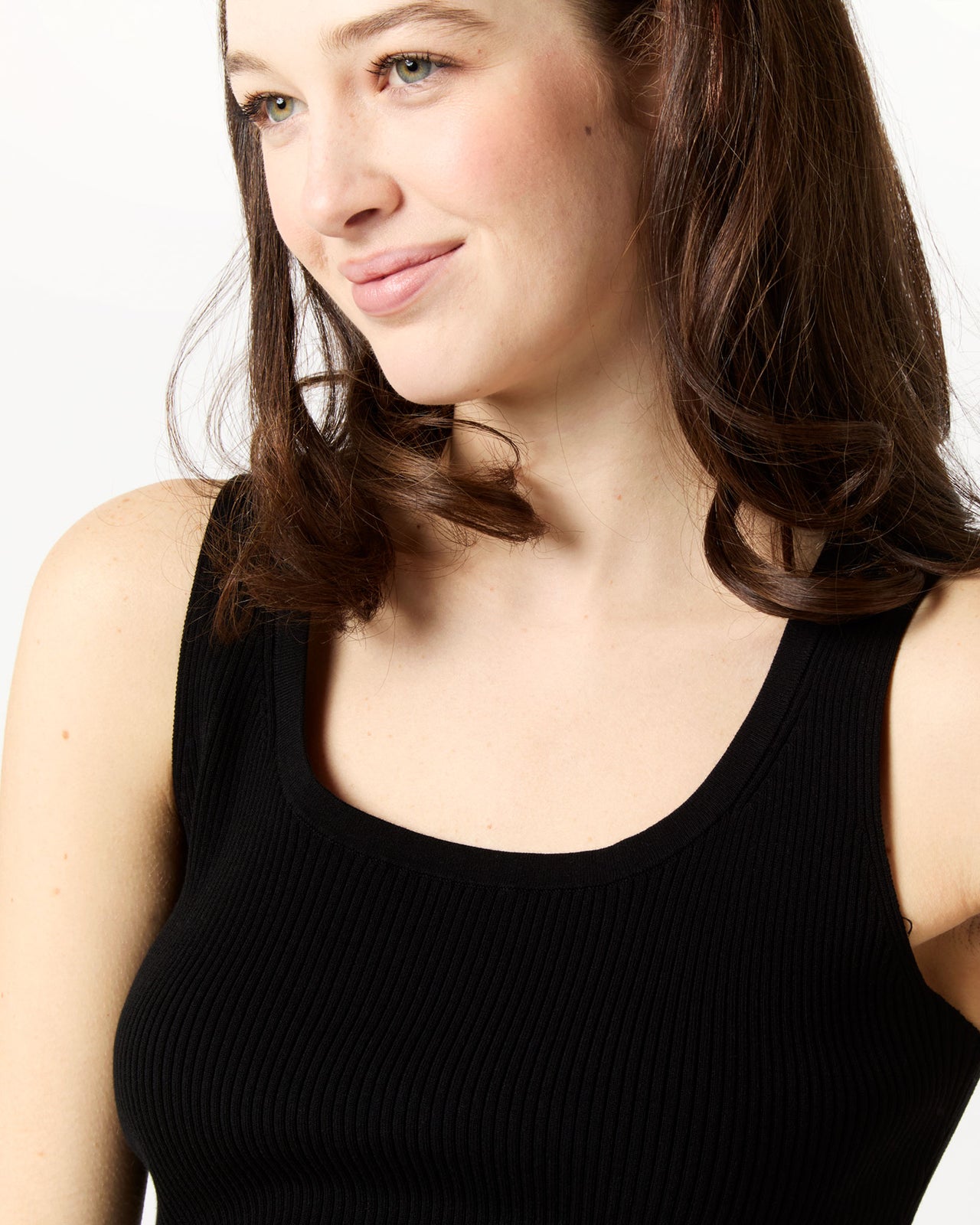 Nia Shell in Black Ice Cotton