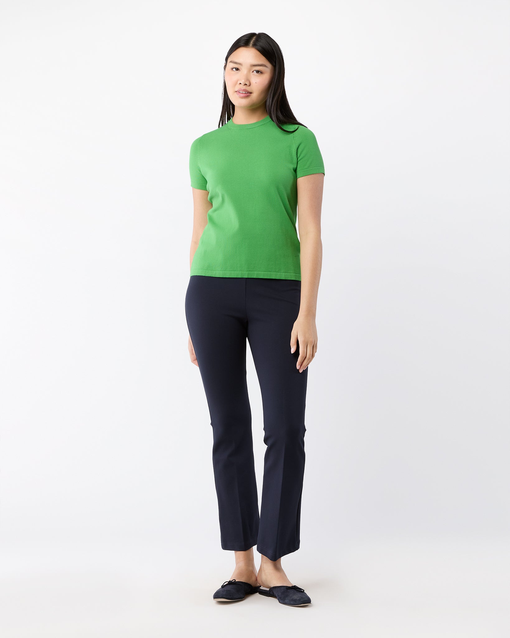Lee Tee in Leaf Ice Cotton