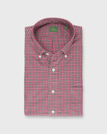 Load image into Gallery viewer, Button-Down Sport Shirt in Pink/Oat/Charcoal Plaid Twill
