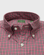 Load image into Gallery viewer, Button-Down Sport Shirt in Pink/Oat/Charcoal Plaid Twill
