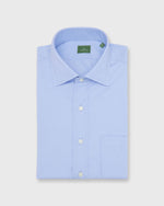 Load image into Gallery viewer, Spread Collar Dress Shirt in Blue Poplin
