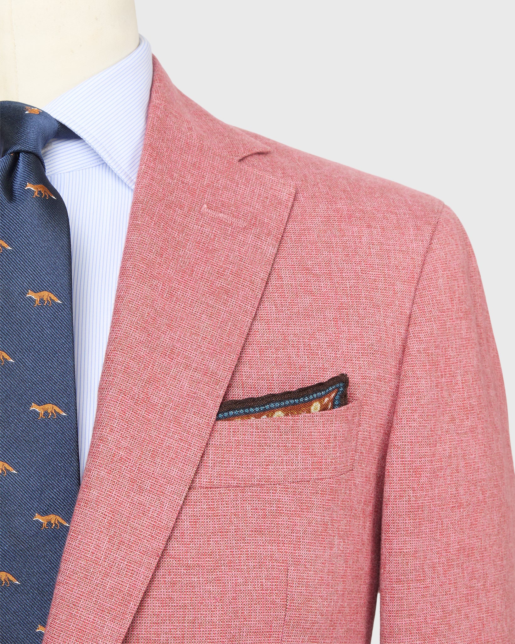 Kincaid No. 2 Jacket in Pink/Mocha Nailhead