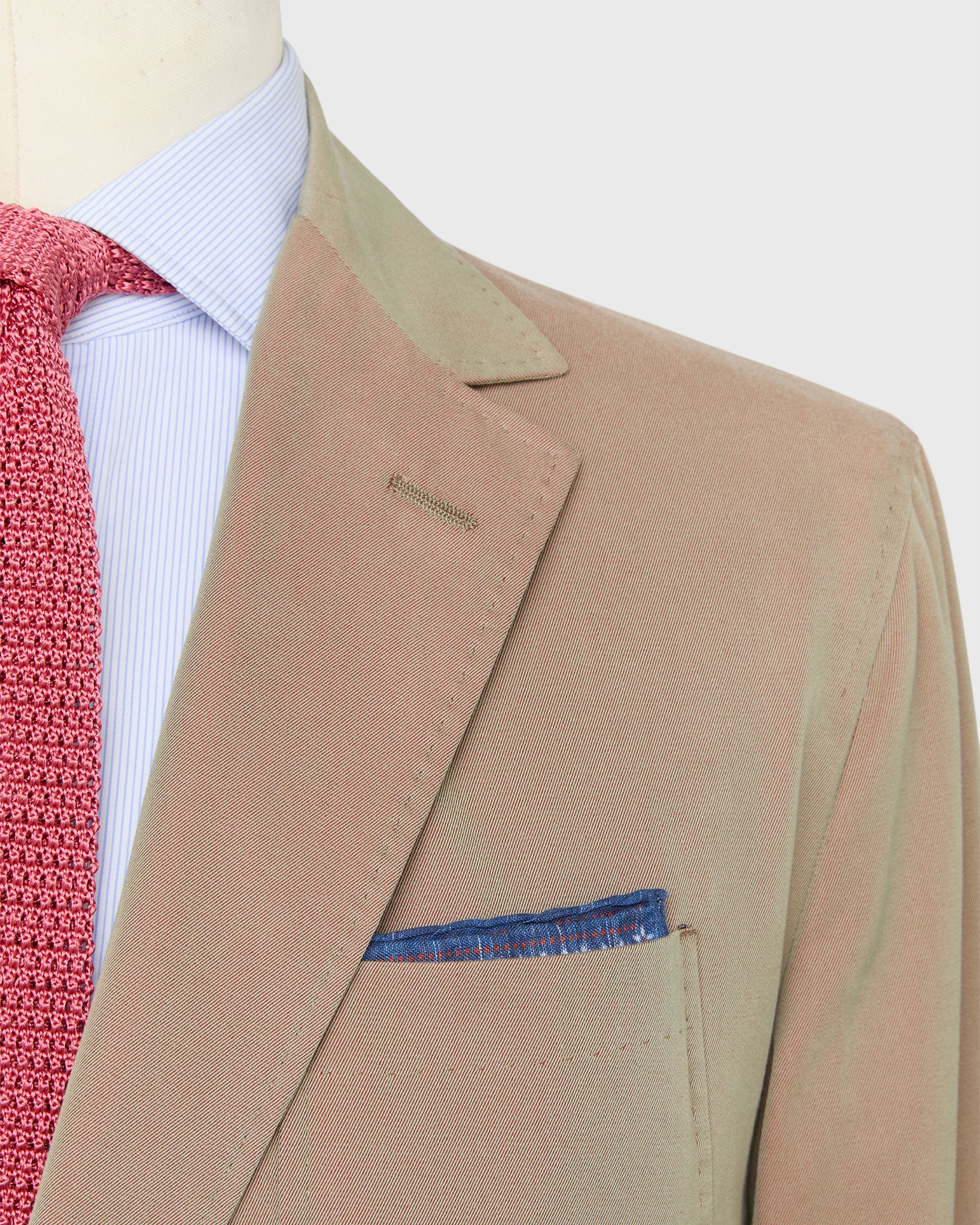 Ghost Blazer in Khaki/Red Solaro - IT 60R by Sid Mashburn Ghost Blazer in Khaki/Red Solaro - IT 60R by Sid Mashburn