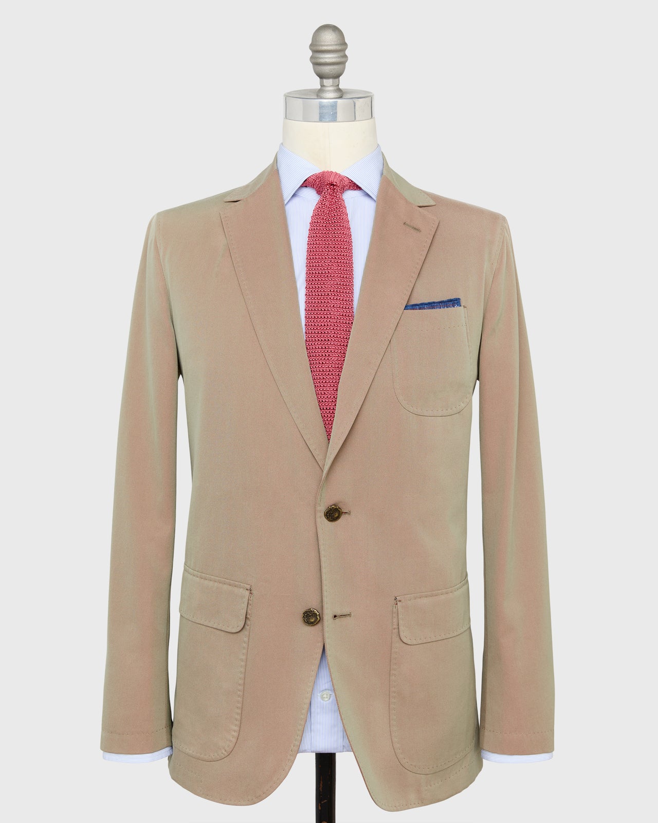 Ghost Blazer in Khaki/Red Solaro