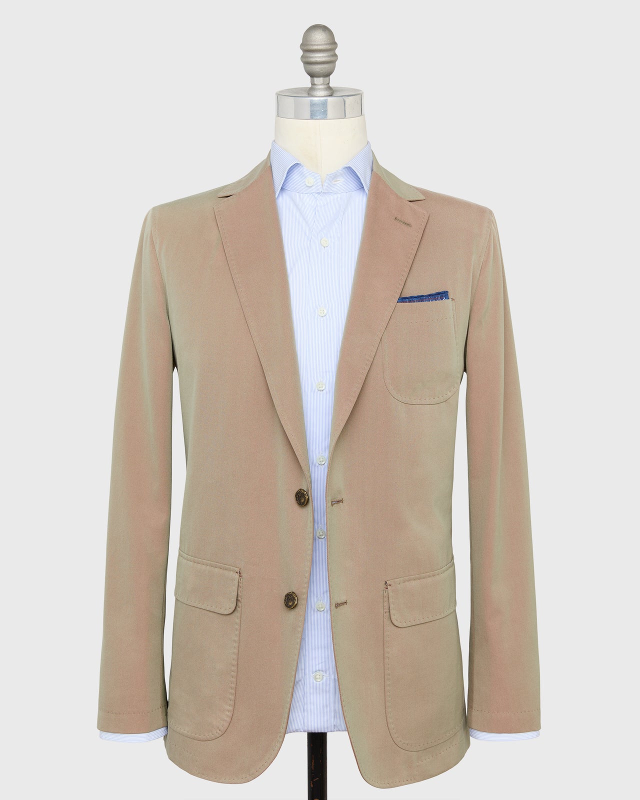 Ghost Blazer in Khaki/Red Solaro