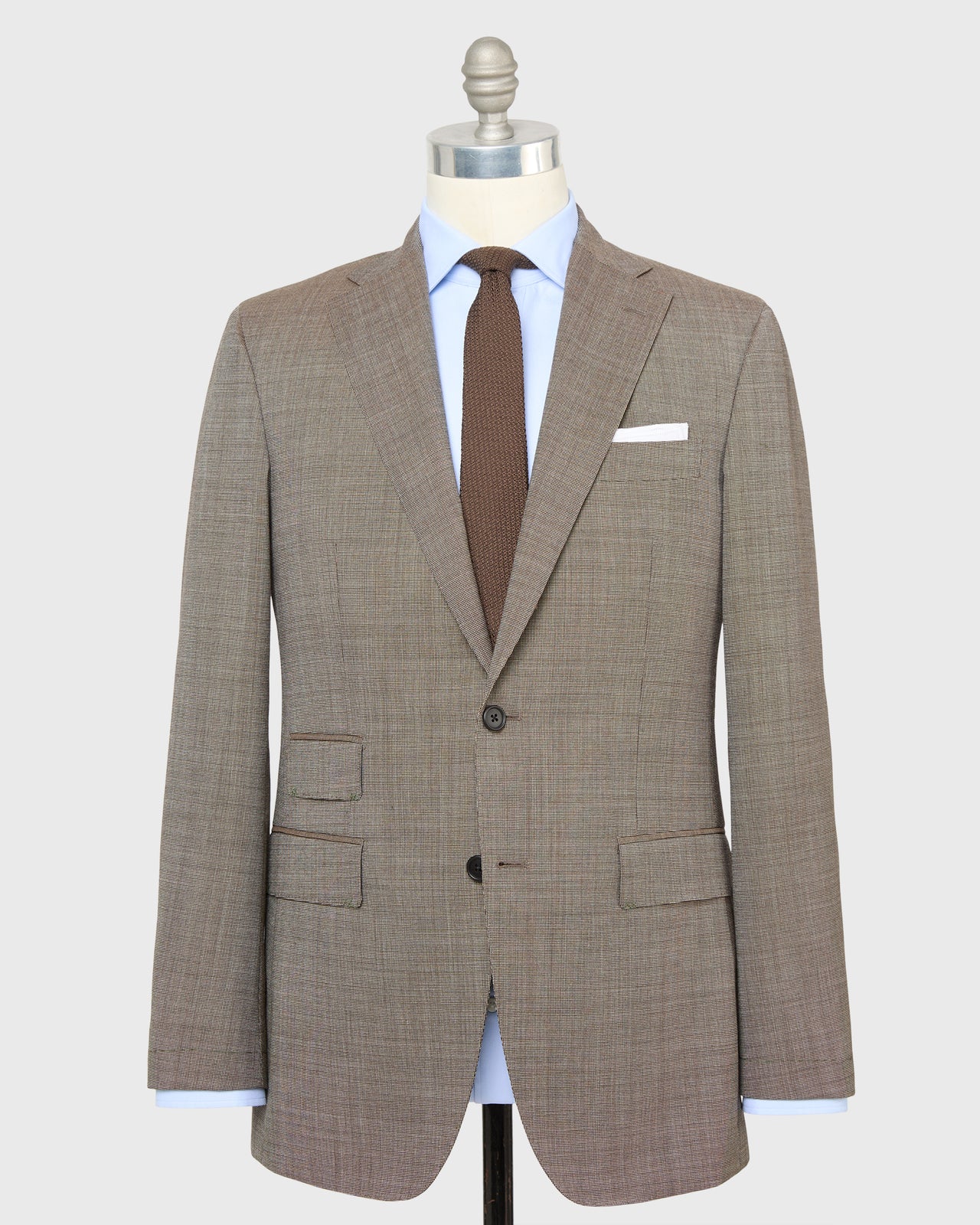 Kincaid No. 3 Suit in Chocolate Nailhead