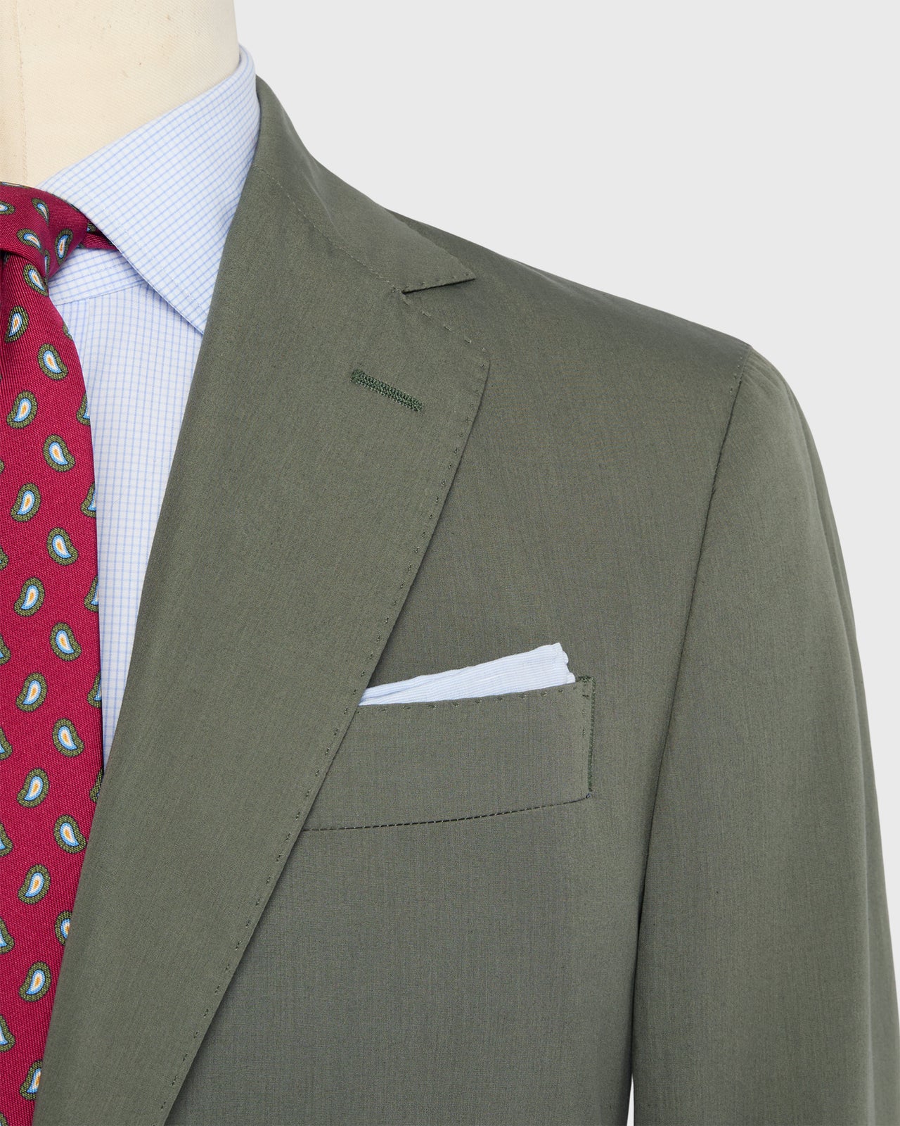 Virgil No. 2 Suit in Olive Poplin