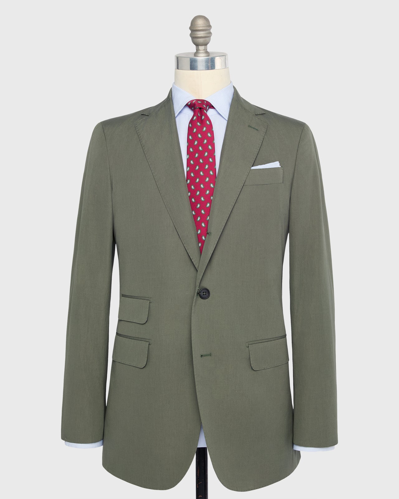 Virgil No. 2 Suit in Olive Poplin