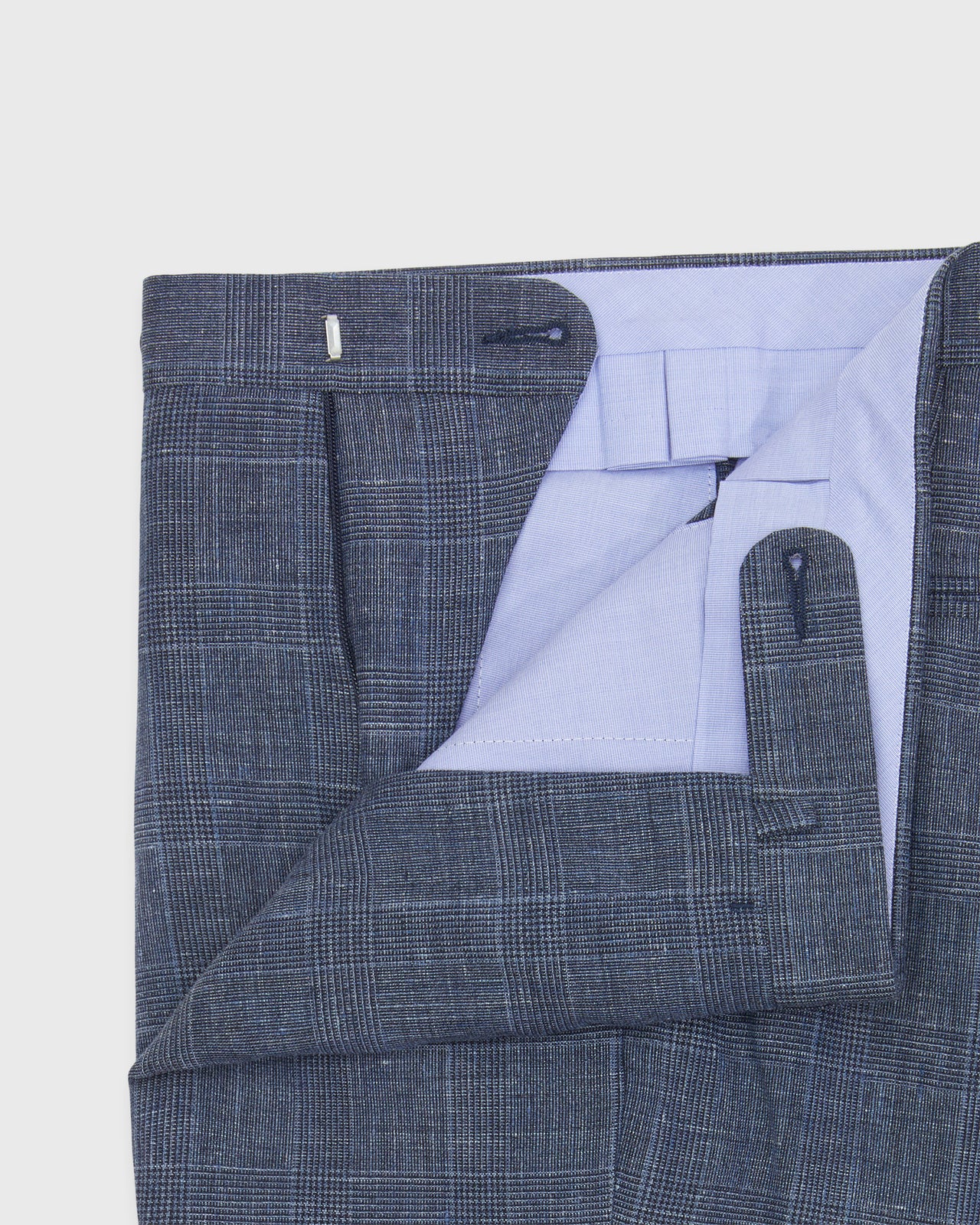 Virgil No. 3 Suit in Blue Glen Plaid Hopsack