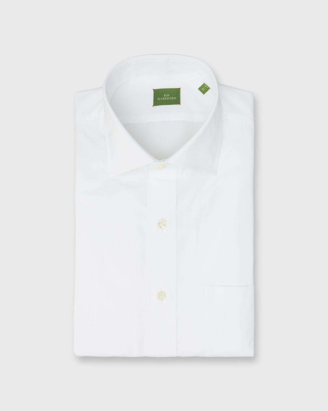 Otto Handmade Dress Shirt in White Sea Island Poplin