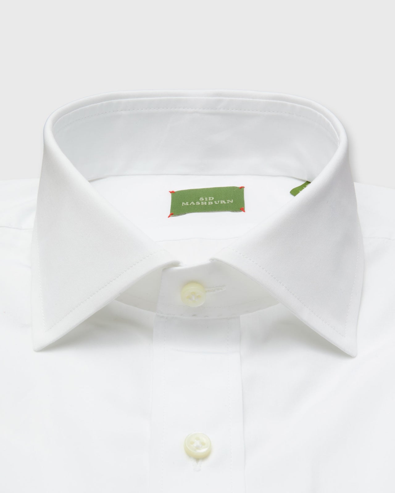 Otto Handmade Dress Shirt in White Sea Island Poplin