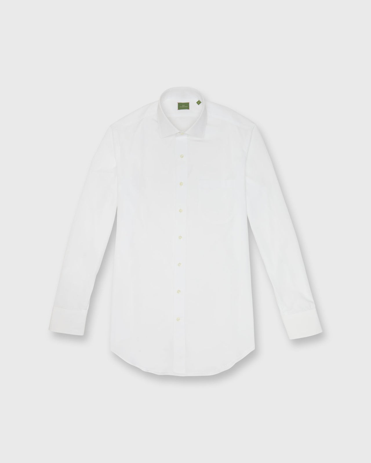 Otto Handmade Dress Shirt in White Sea Island Poplin