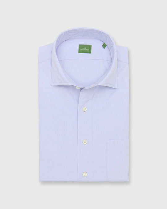 Spread Collar Sport Shirt in Lavender End-On-End