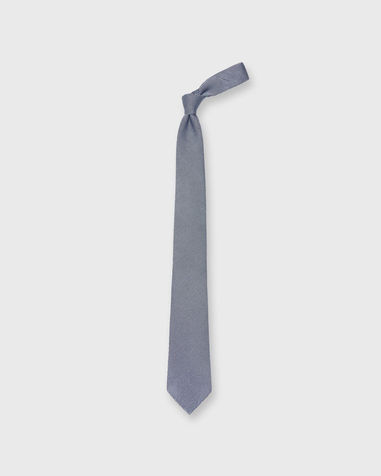 Silk Fino Grenadine Tie in Sky/Navy