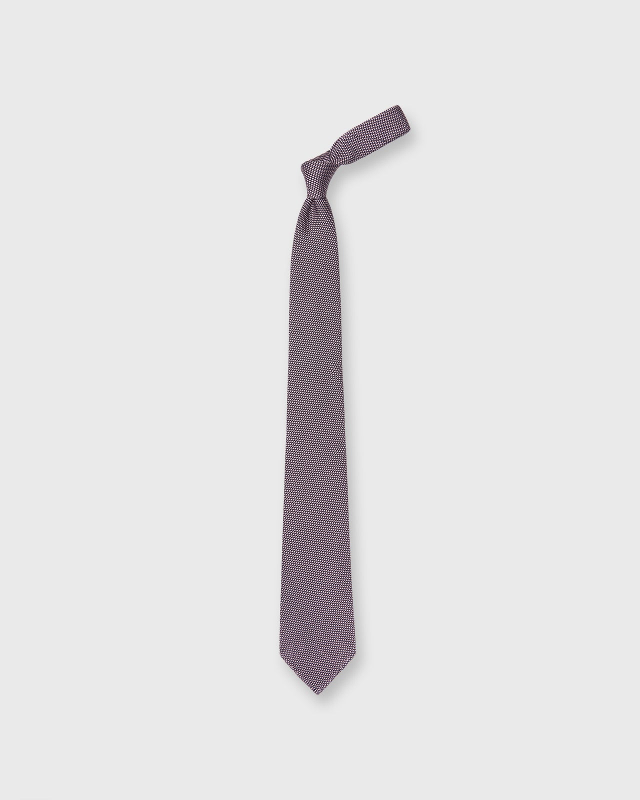 Silk Fino Grenadine Tie in Pink/Navy