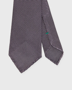 Silk Fino Grenadine Tie in Peri/Navy