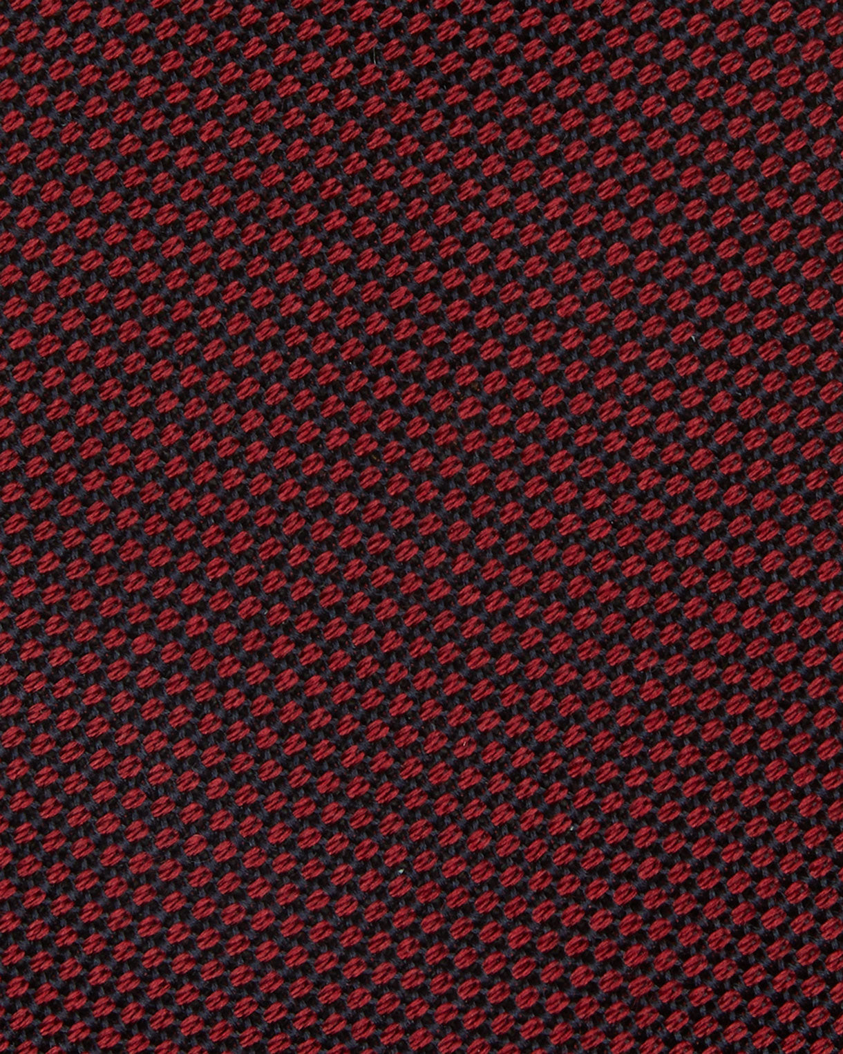 Silk Fino Grenadine Tie in Red/Navy