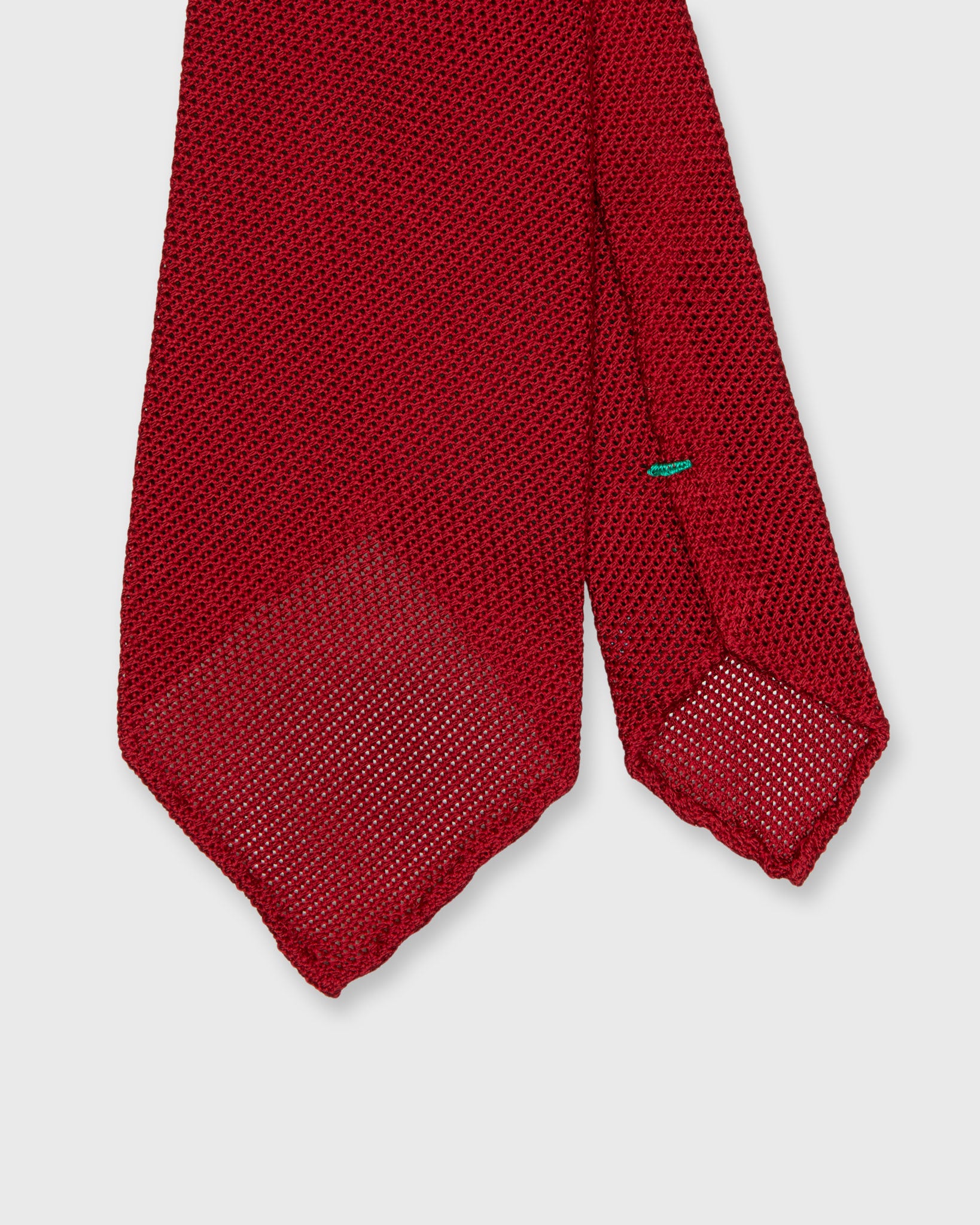 Silk Fino Grenadine Tie in Red