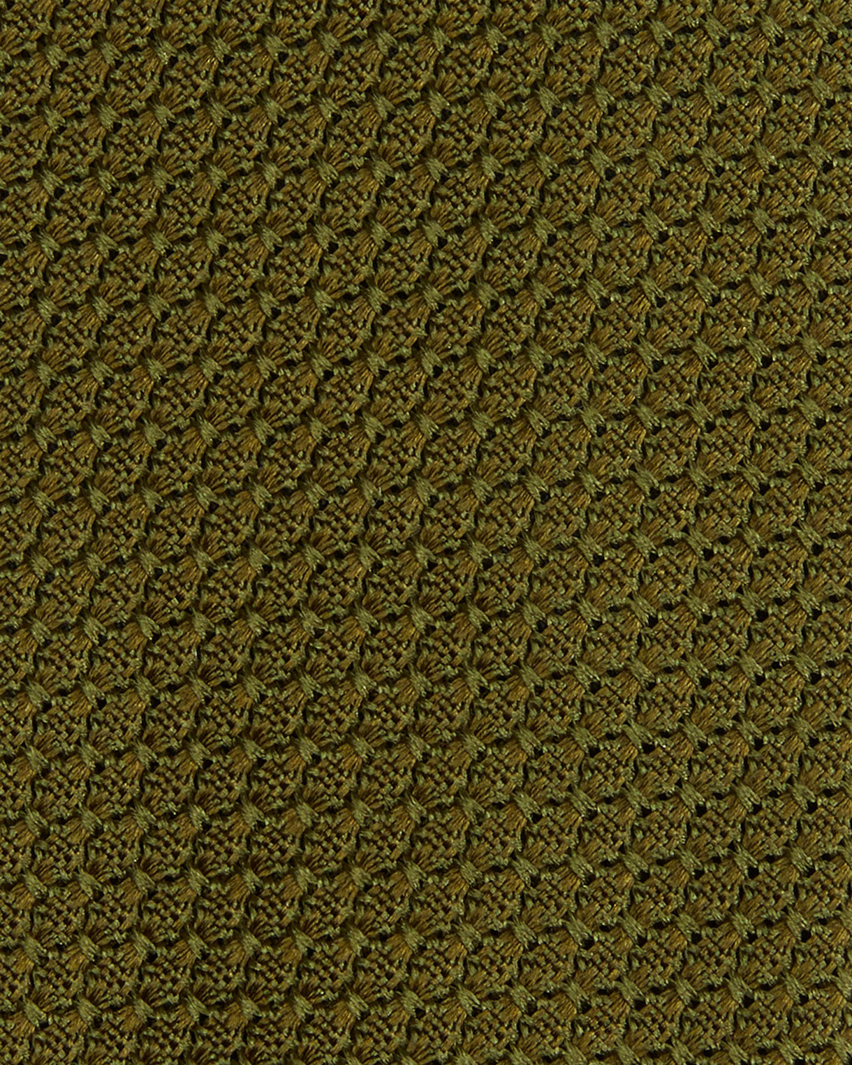 Silk Grosso Grenadine Tie in Olive