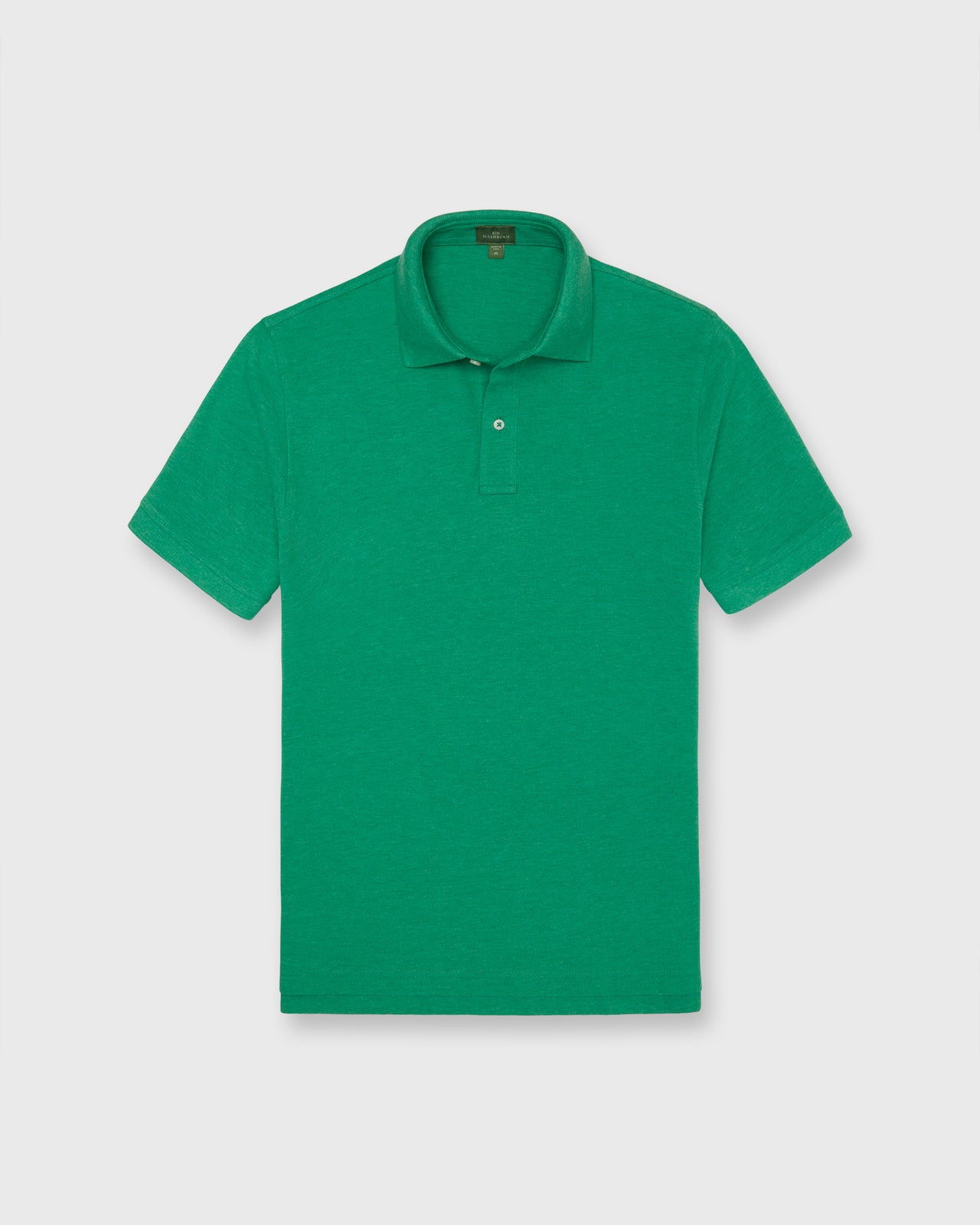 Court Polo in Heather Basil Pima Pique