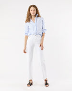 Load image into Gallery viewer, Julie Shirt in Sky Pencil Stripe Poplin

