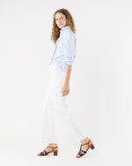 Load image into Gallery viewer, Julie Shirt in Sky Pencil Stripe Poplin
