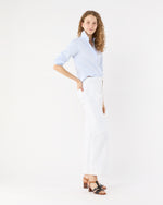 Load image into Gallery viewer, Julie Shirt in Sky Pencil Stripe Poplin
