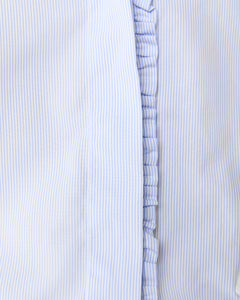 Julie Shirt in Sky Pencil Stripe Poplin