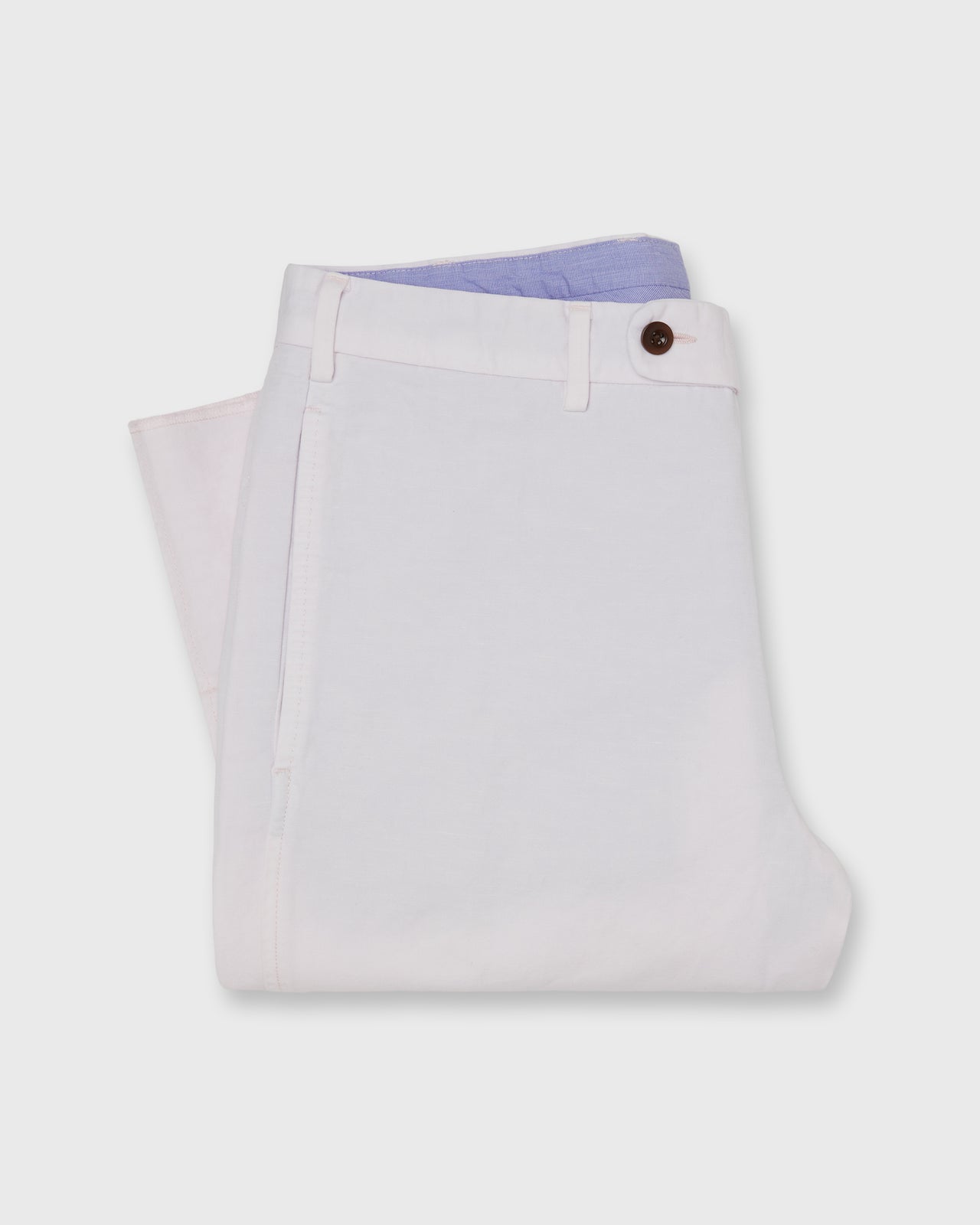 Garment-Dyed Sport Trouser in Pale Pink Cotolino Twill
