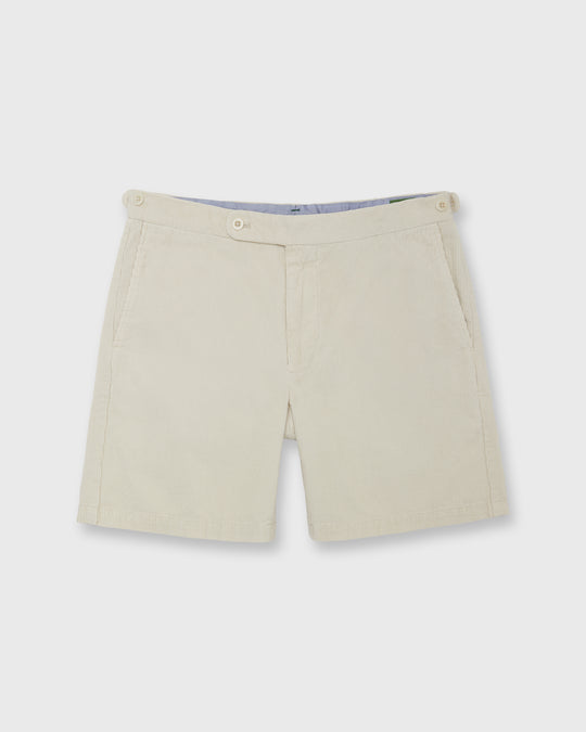 Side-Tab Field Short in Bone Garment-Dyed Corduroy