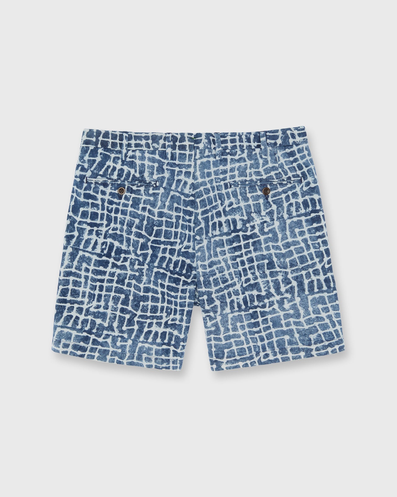 Sport Short in Pacific/Sky Block Print