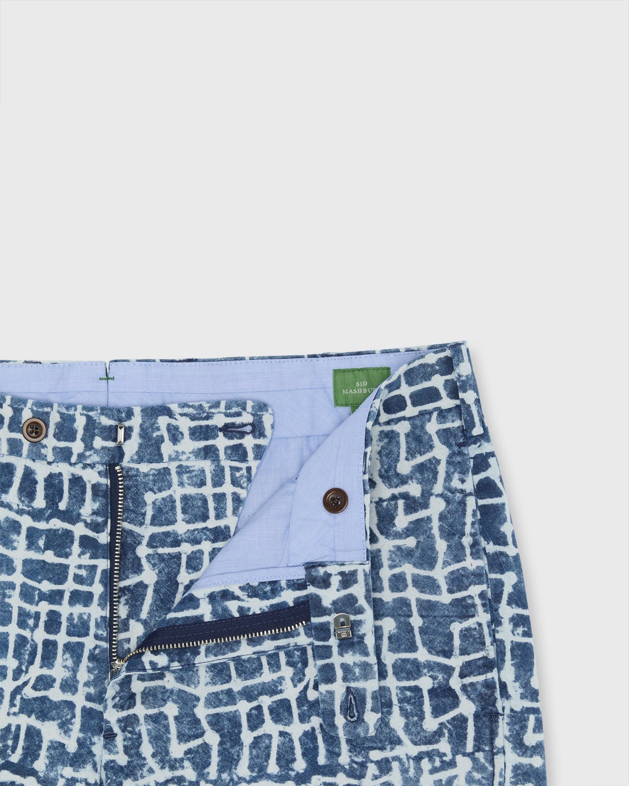 Sport Short in Pacific/Sky Block Print