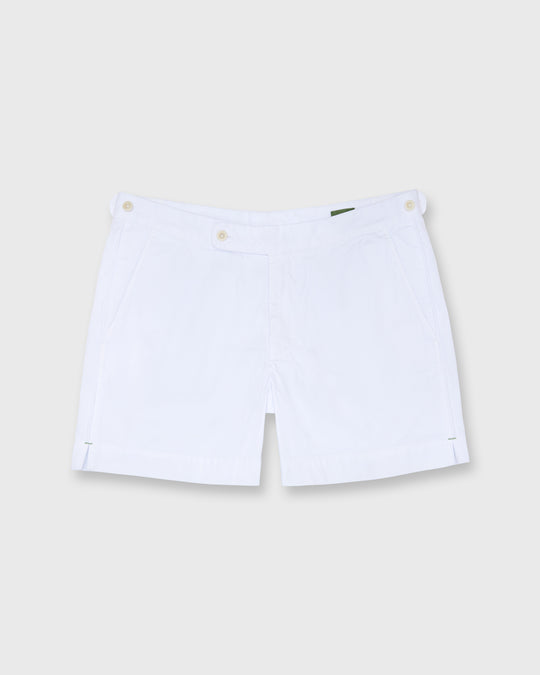Tennis Short in White/White AP Twill