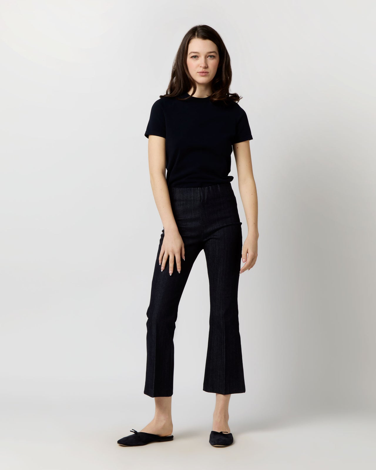 Lee Tee in Navy Cotton