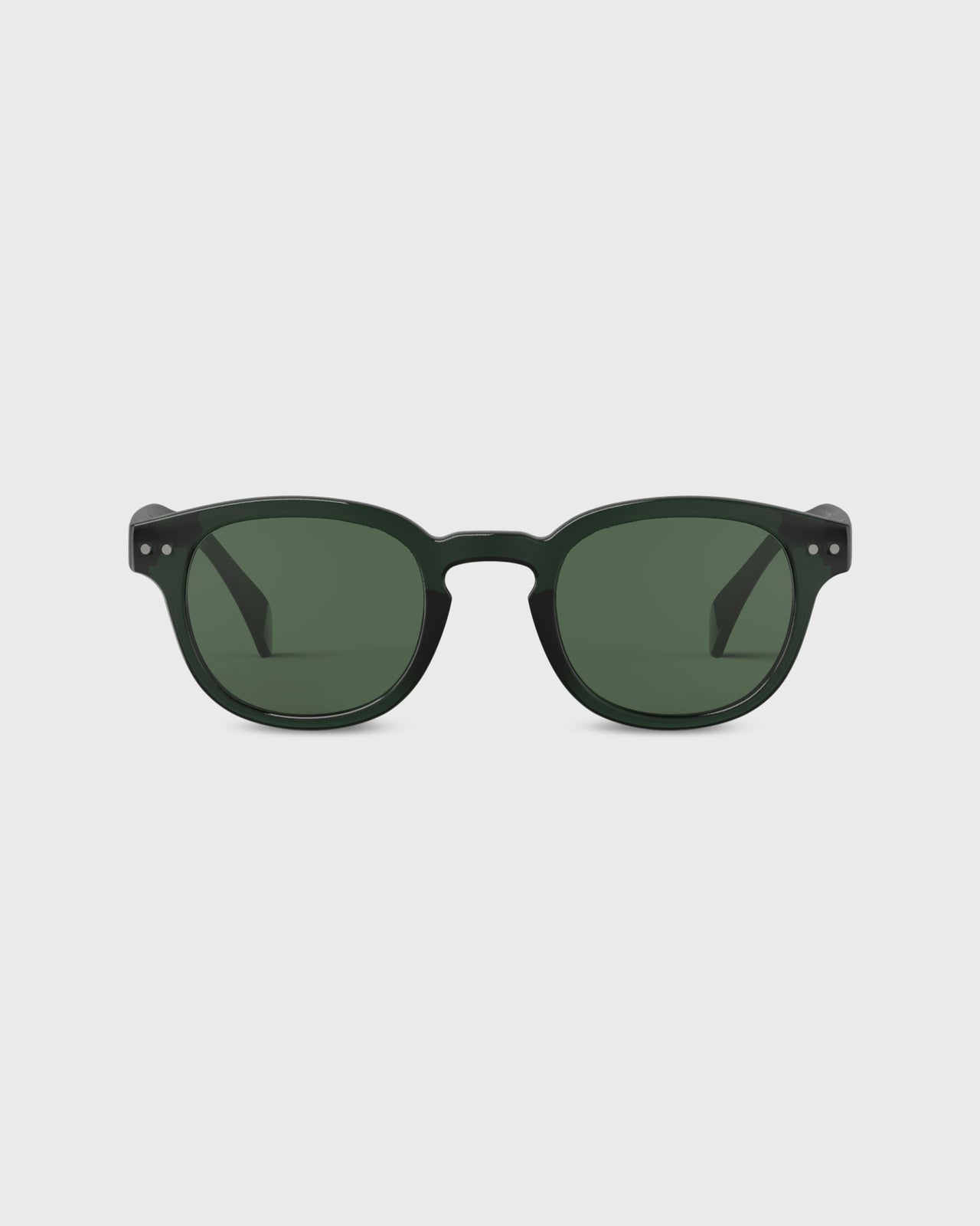 #C Sunglasses in Bakelite Green