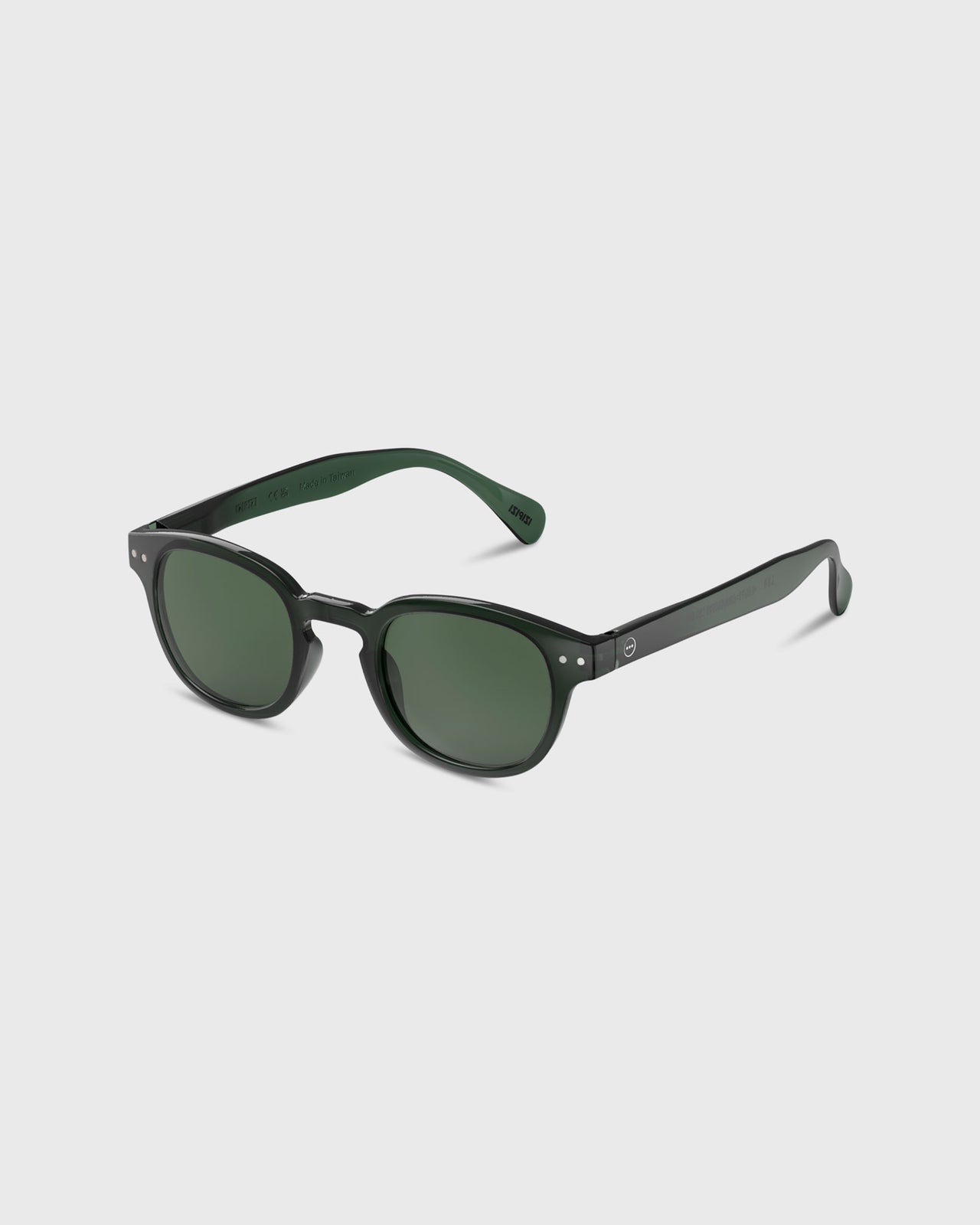 #C Sunglasses in Bakelite Green