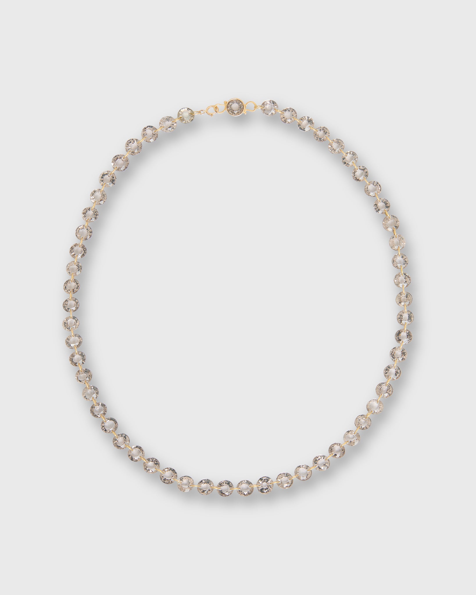 Small Lady Like Necklace in Smokey Quartz