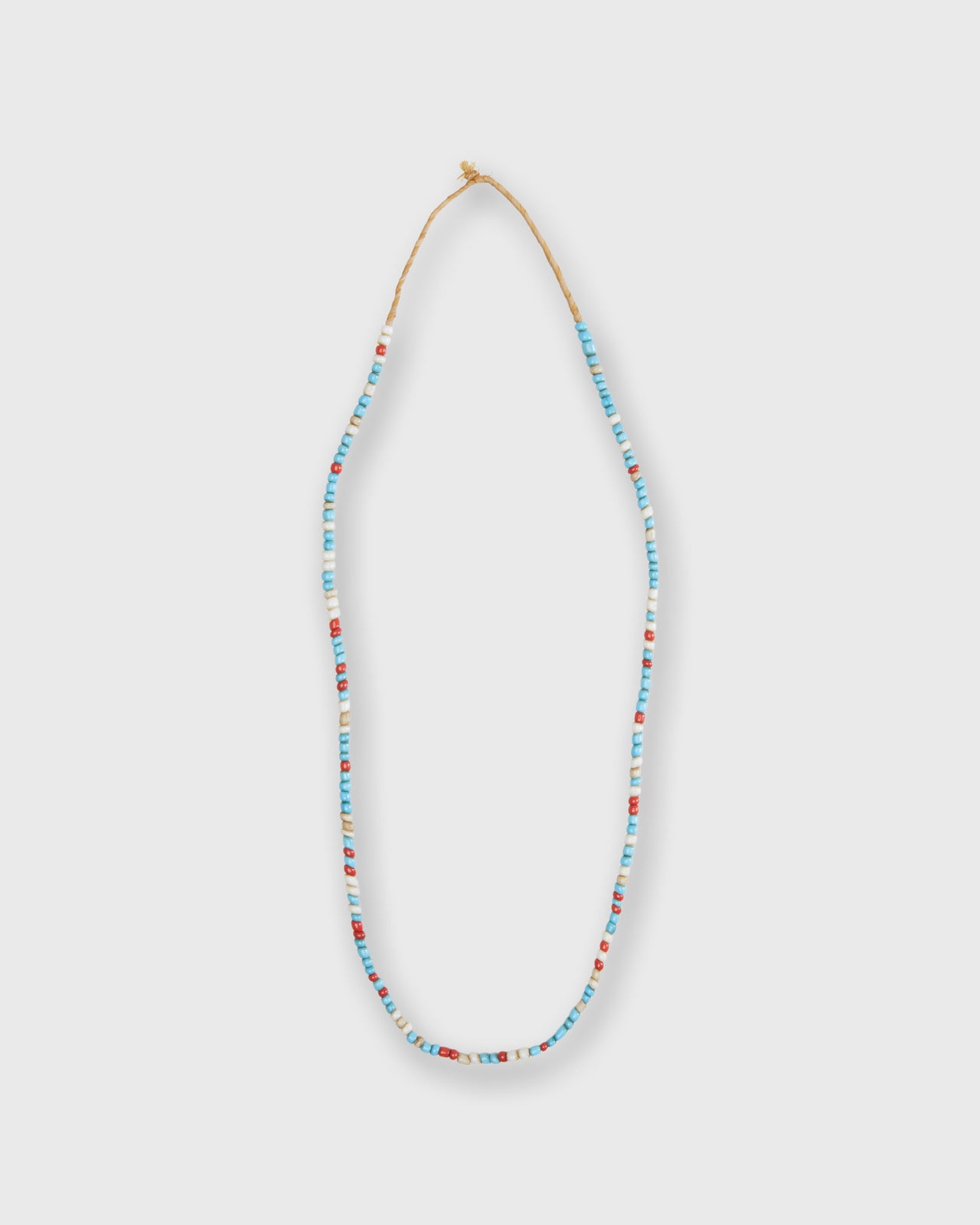 Very Small African Beads in Red/White/Blue