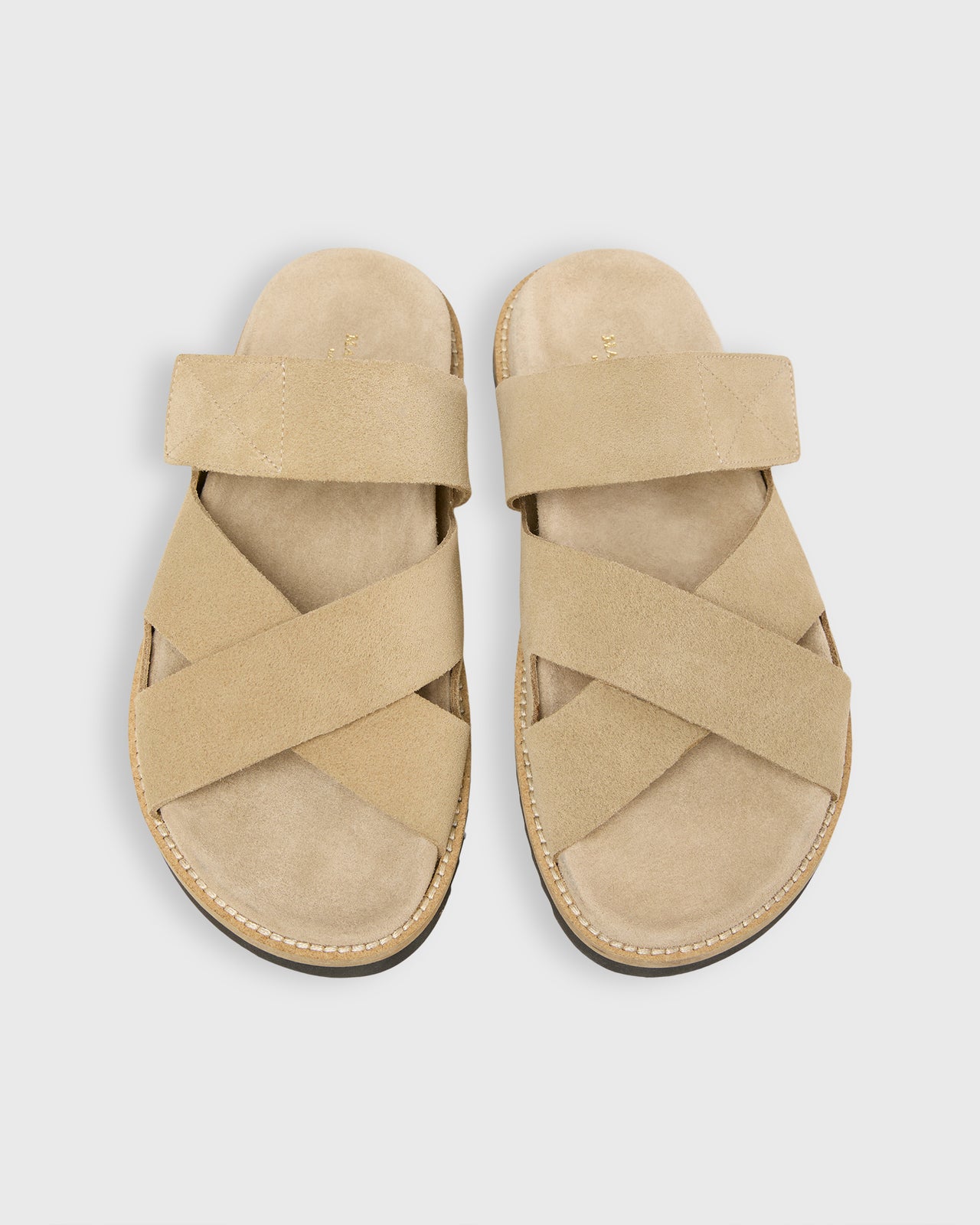 Sonia Slide in Cappuccino Suede