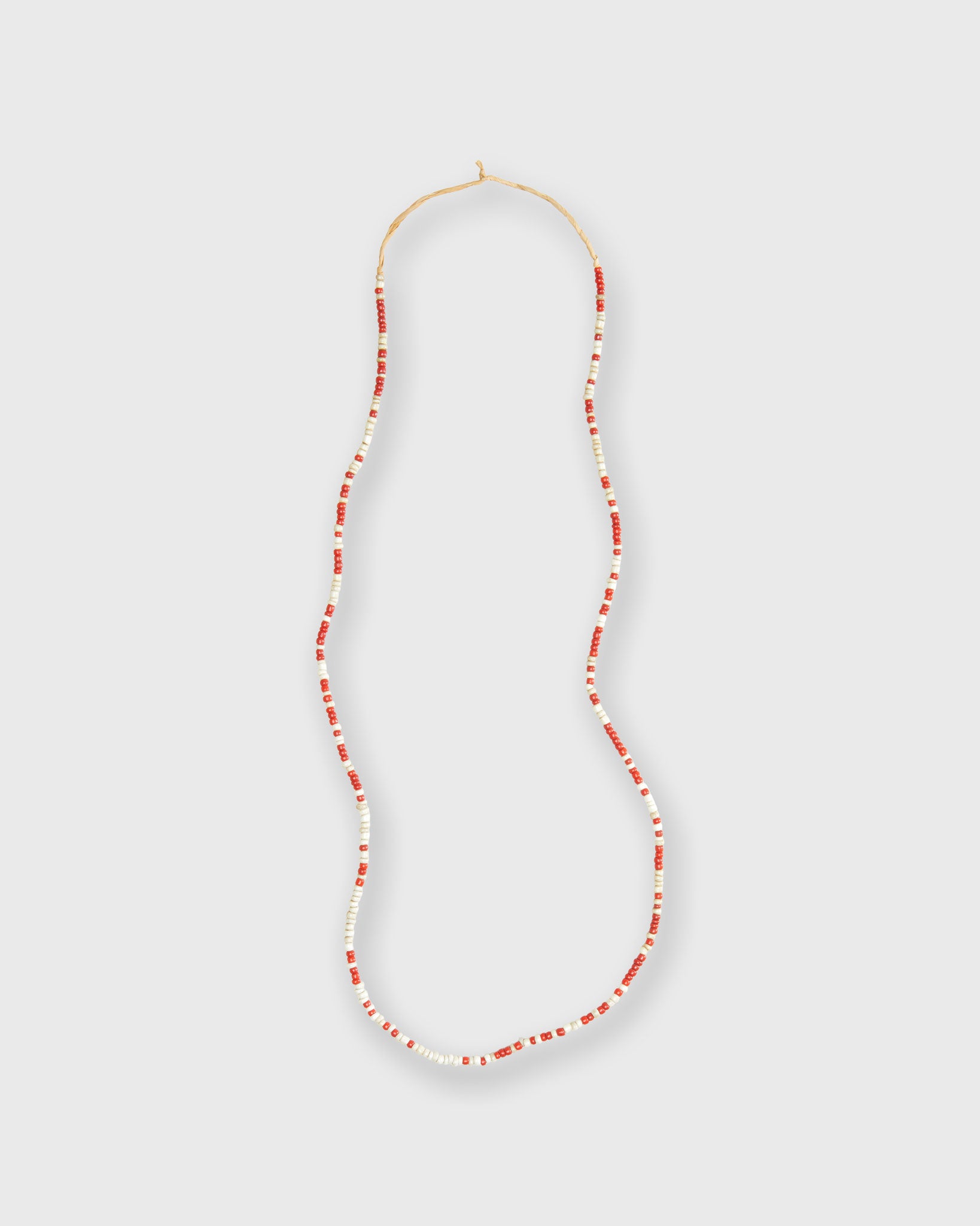 Tiny African Beads in Red/White