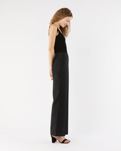 Hutton Pant in Black Stretch Canvas