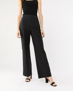 Hutton Pant in Black Stretch Canvas