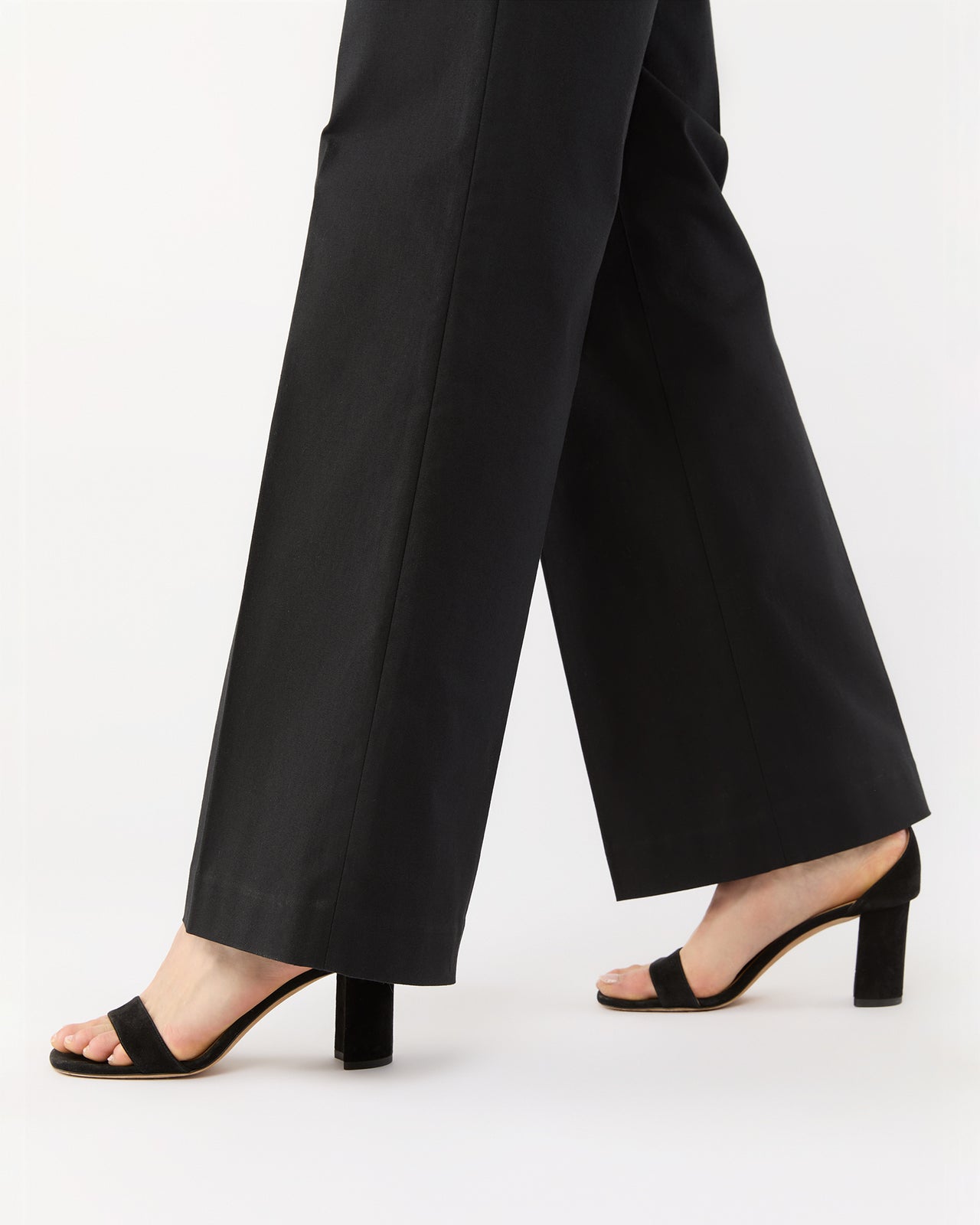 Hutton Pant in Black Stretch Canvas