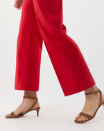 Load image into Gallery viewer, Frankie Cropped Pant in Red Paperweight Stretch Poplin
