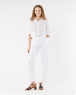 Load image into Gallery viewer, Tomboy Popover Shirt in White Swiss Dot
