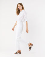 Load image into Gallery viewer, Tomboy Popover Shirt in White Swiss Dot
