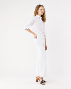 Tomboy Popover Shirt in White Swiss Dot