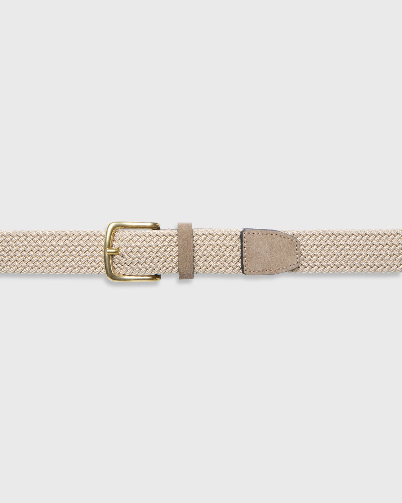 1.25" Woven Elastic Belt in Khaki
