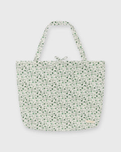 Reusable Tote Bag in Green Indigo Berry Liberty Fabric