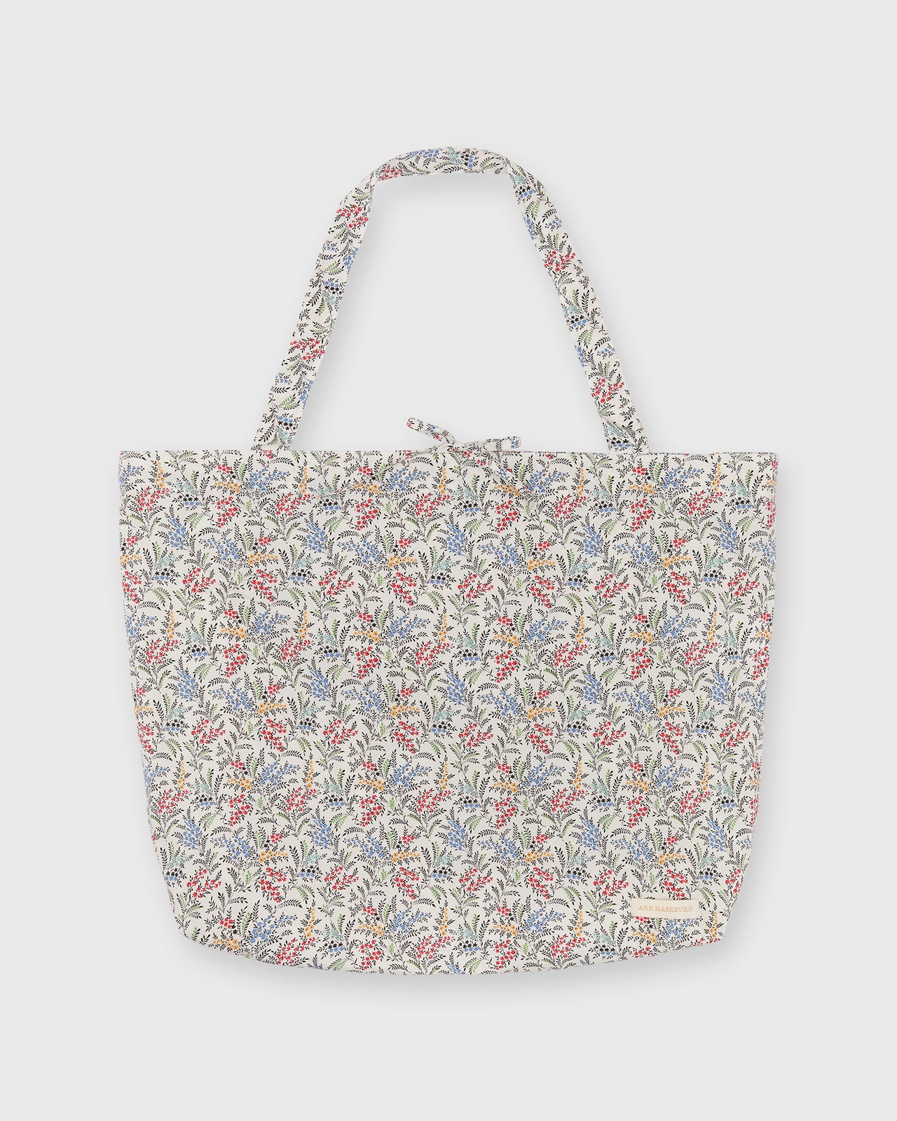 Reusable Tote Bag in Yellow/Blue Hope Springs Liberty Fabric